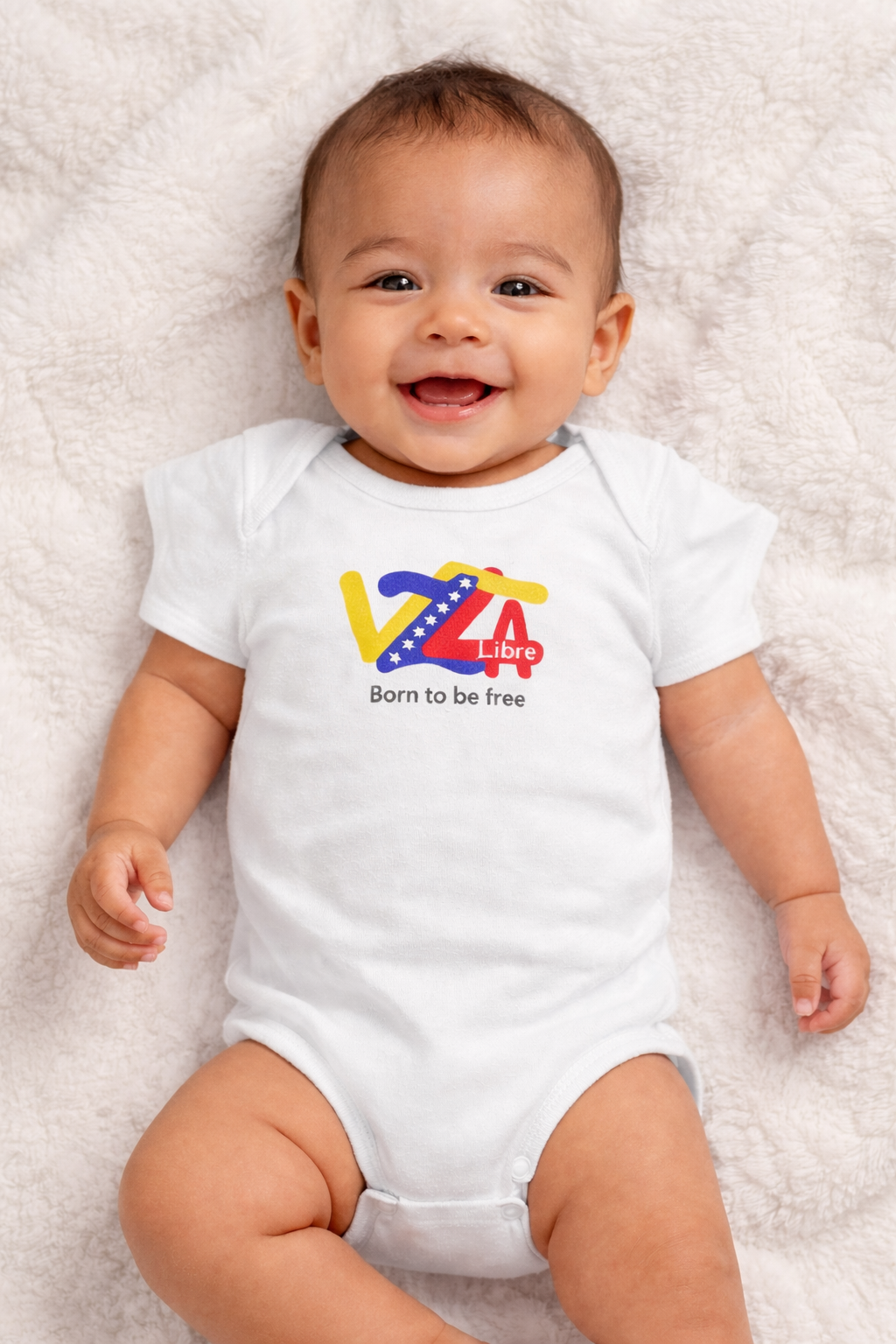 VZLA Libre Baby Bodysuit – Born to Be Free