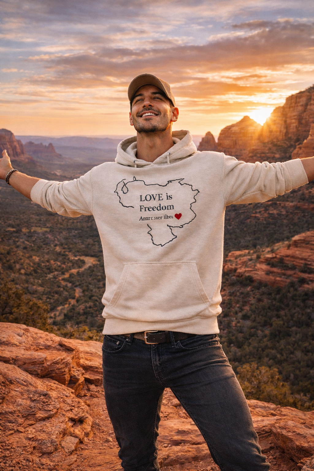 LOVE is Freedom - Unisex Hoodie
